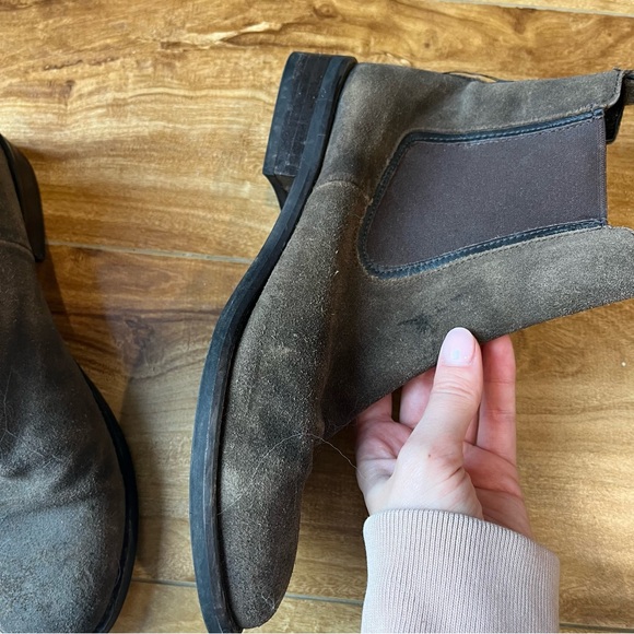 Thursday Boot Company Duchess Boot in Dark Olive Suede Size 8 - Picture 13 of 16